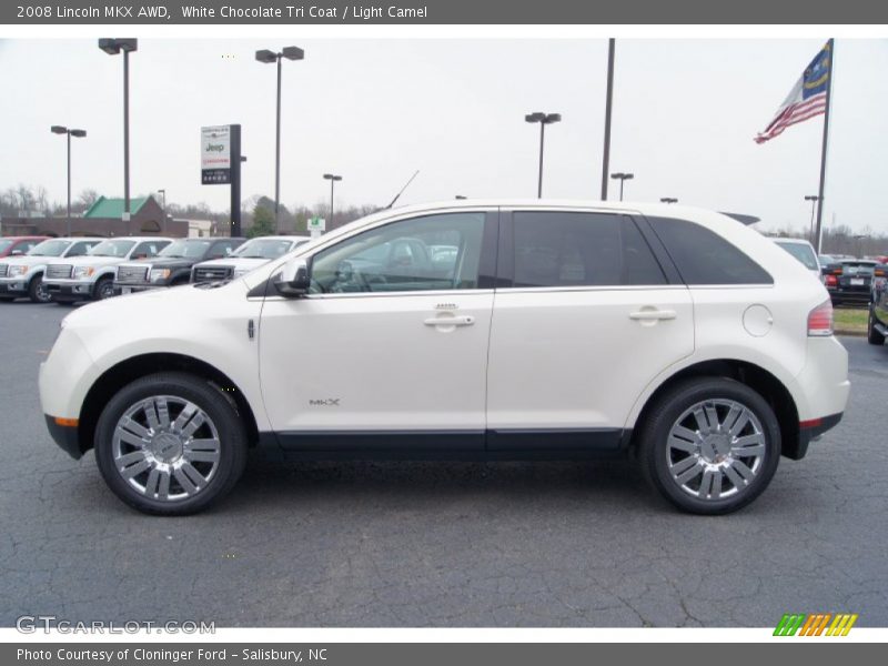 White Chocolate Tri Coat / Light Camel 2008 Lincoln MKX AWD