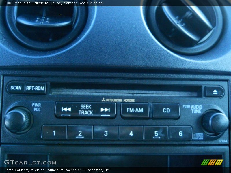 Audio System of 2003 Eclipse RS Coupe