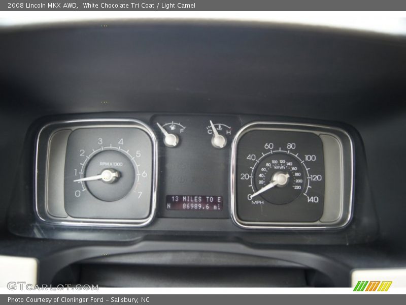 White Chocolate Tri Coat / Light Camel 2008 Lincoln MKX AWD