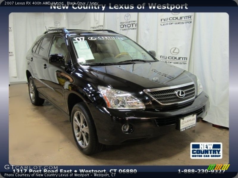 Black Onyx / Ivory 2007 Lexus RX 400h AWD Hybrid