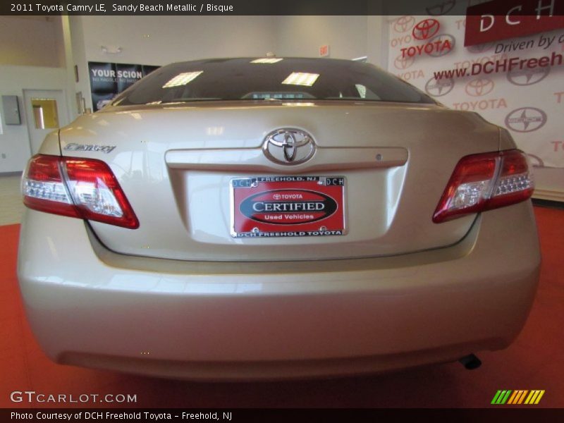 Sandy Beach Metallic / Bisque 2011 Toyota Camry LE
