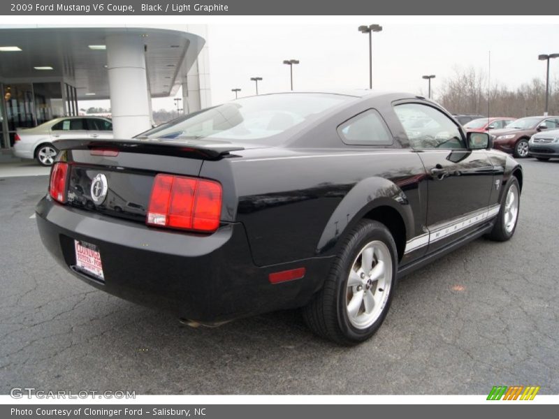 Black / Light Graphite 2009 Ford Mustang V6 Coupe