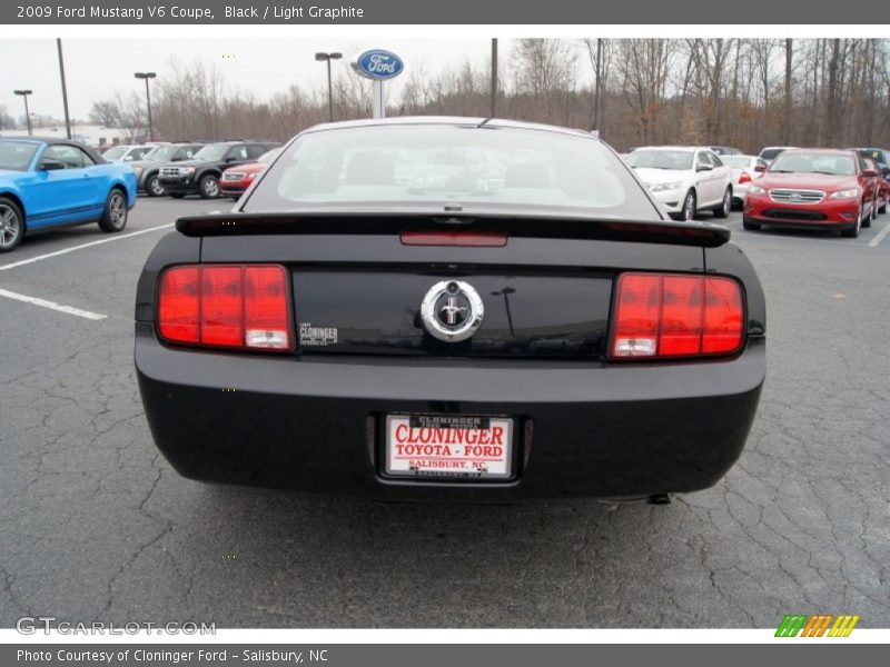 Black / Light Graphite 2009 Ford Mustang V6 Coupe