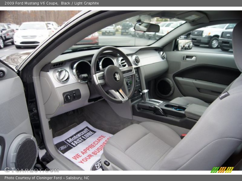  2009 Mustang V6 Coupe Light Graphite Interior