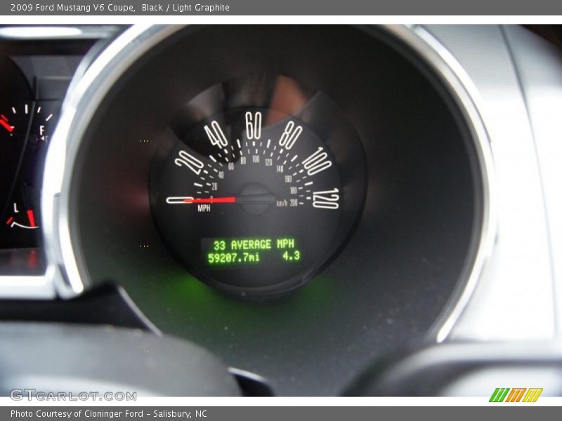 Black / Light Graphite 2009 Ford Mustang V6 Coupe