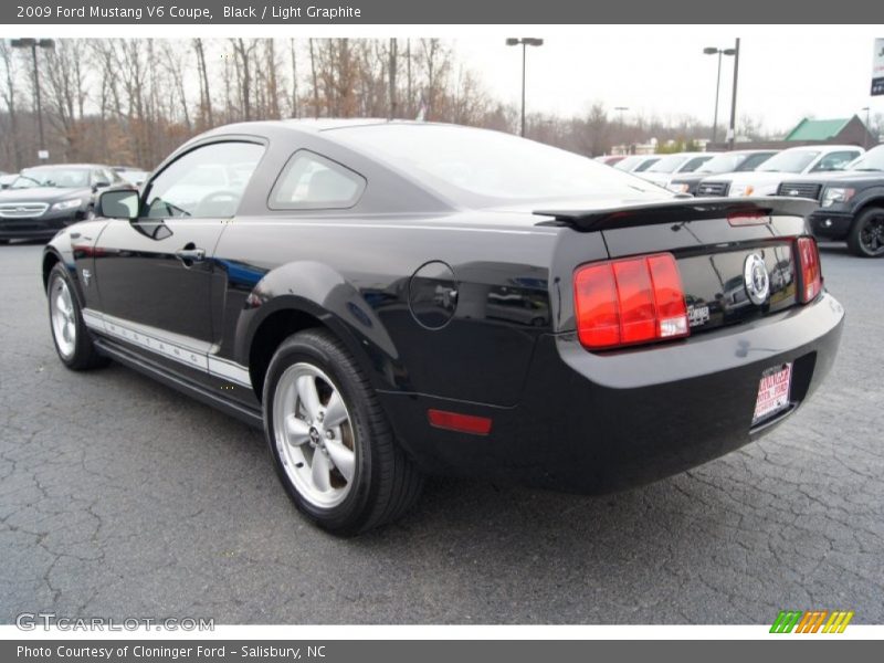 Black / Light Graphite 2009 Ford Mustang V6 Coupe