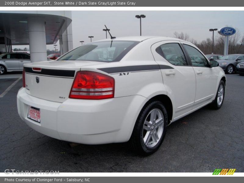 Stone White / Dark Slate Gray/Light Slate Gray 2008 Dodge Avenger SXT
