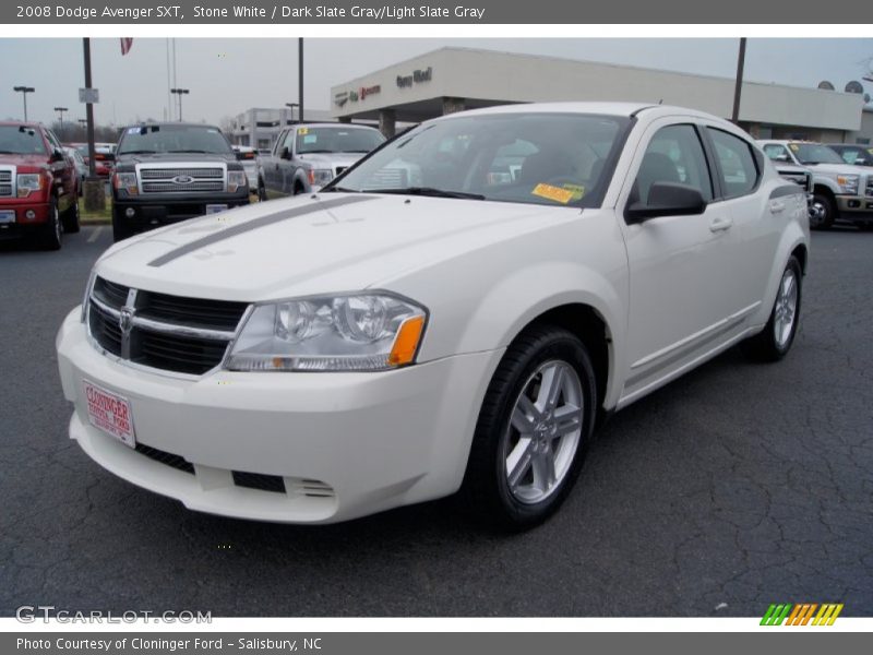 Stone White / Dark Slate Gray/Light Slate Gray 2008 Dodge Avenger SXT