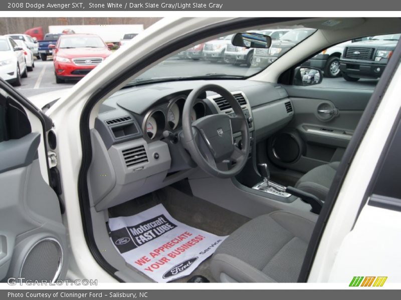 Stone White / Dark Slate Gray/Light Slate Gray 2008 Dodge Avenger SXT