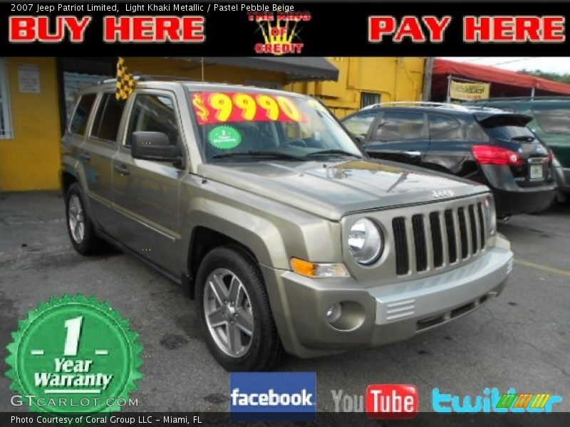 Light Khaki Metallic / Pastel Pebble Beige 2007 Jeep Patriot Limited
