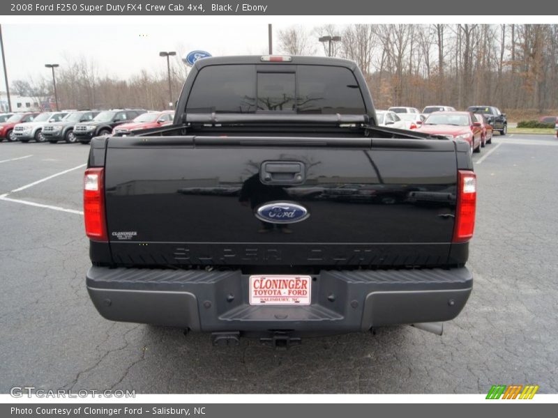 Black / Ebony 2008 Ford F250 Super Duty FX4 Crew Cab 4x4