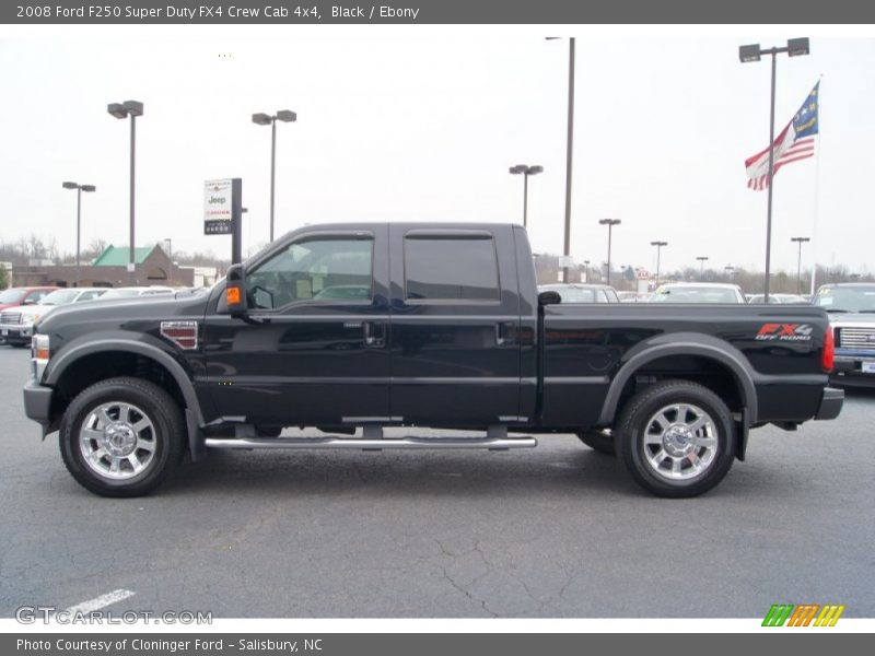 Black / Ebony 2008 Ford F250 Super Duty FX4 Crew Cab 4x4