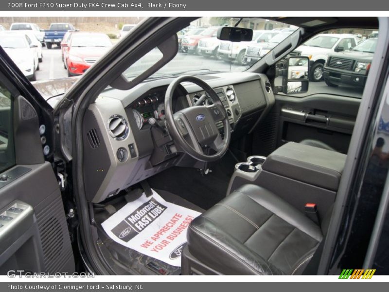  2008 F250 Super Duty FX4 Crew Cab 4x4 Ebony Interior