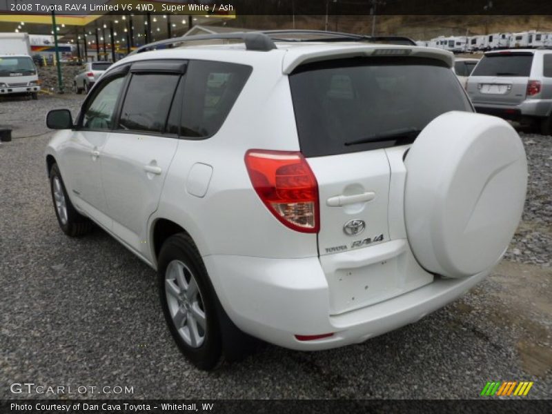Super White / Ash 2008 Toyota RAV4 Limited V6 4WD