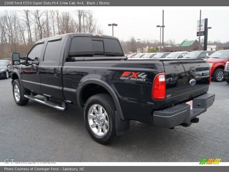 Black / Ebony 2008 Ford F250 Super Duty FX4 Crew Cab 4x4