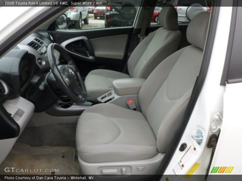 Super White / Ash 2008 Toyota RAV4 Limited V6 4WD