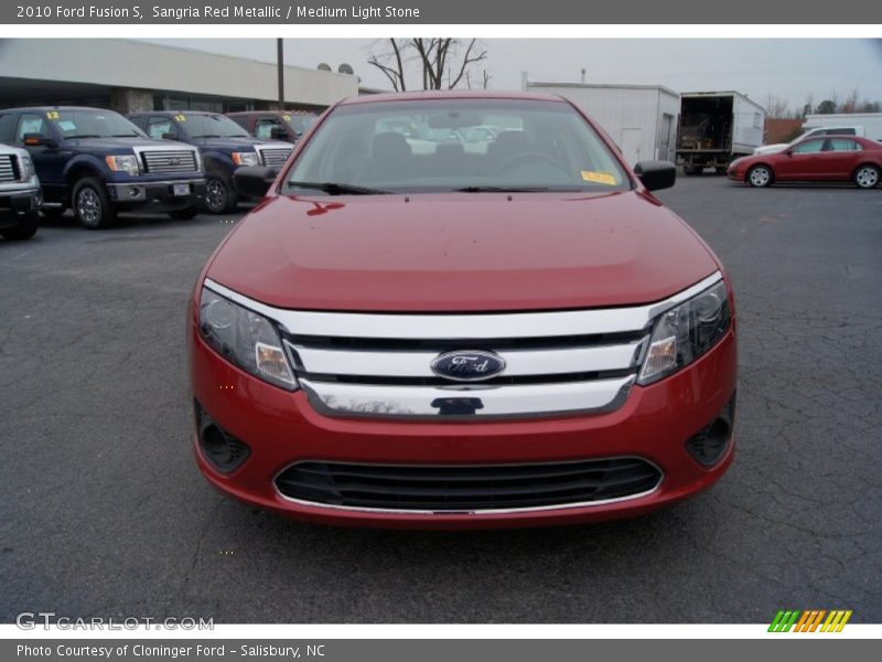 Sangria Red Metallic / Medium Light Stone 2010 Ford Fusion S