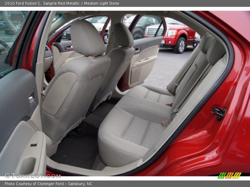 Sangria Red Metallic / Medium Light Stone 2010 Ford Fusion S