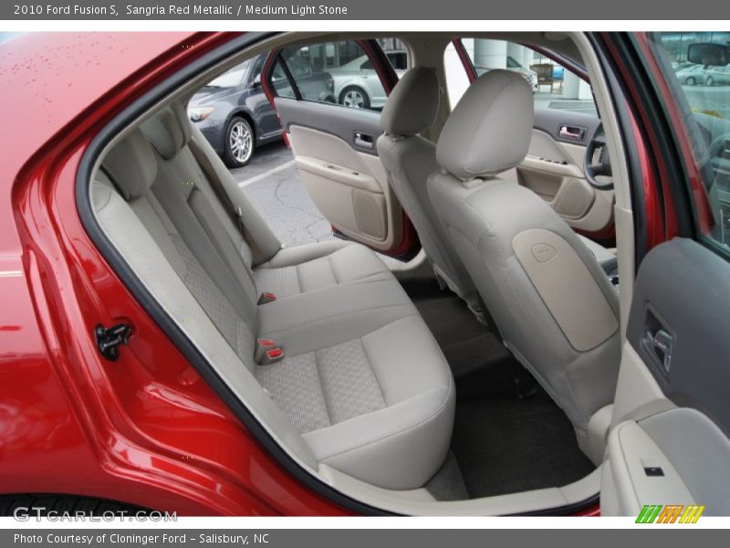 Sangria Red Metallic / Medium Light Stone 2010 Ford Fusion S