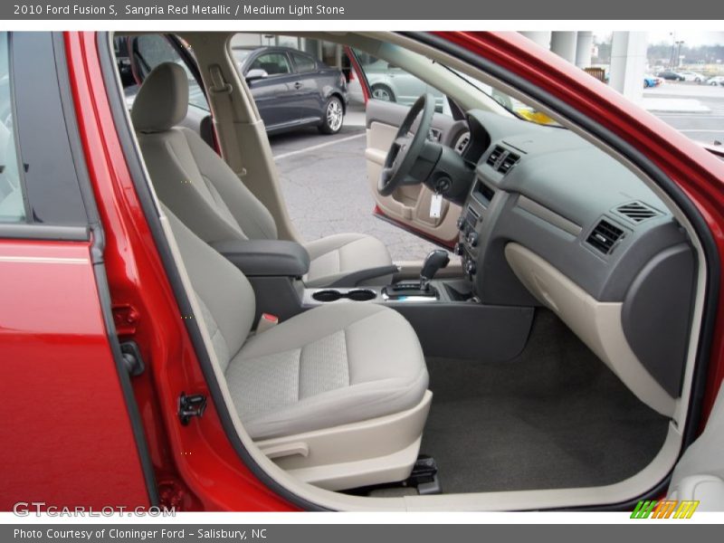 Sangria Red Metallic / Medium Light Stone 2010 Ford Fusion S