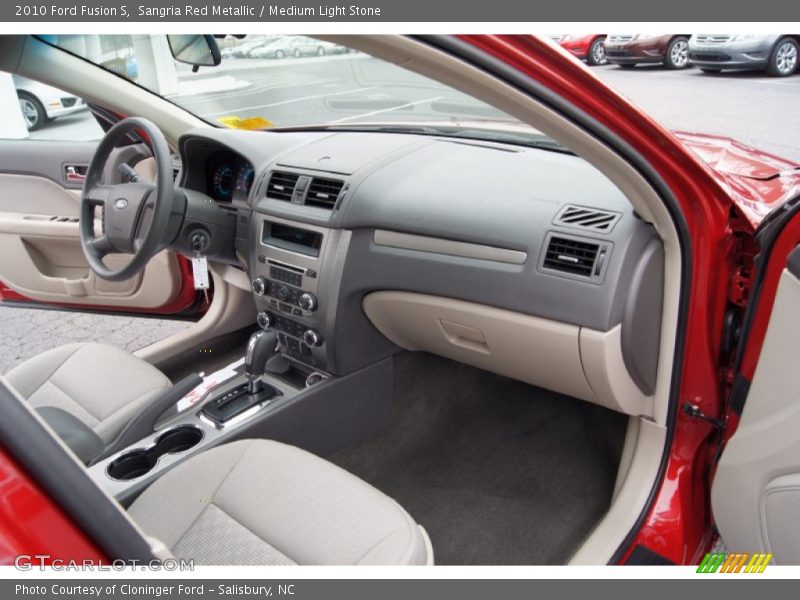 Sangria Red Metallic / Medium Light Stone 2010 Ford Fusion S