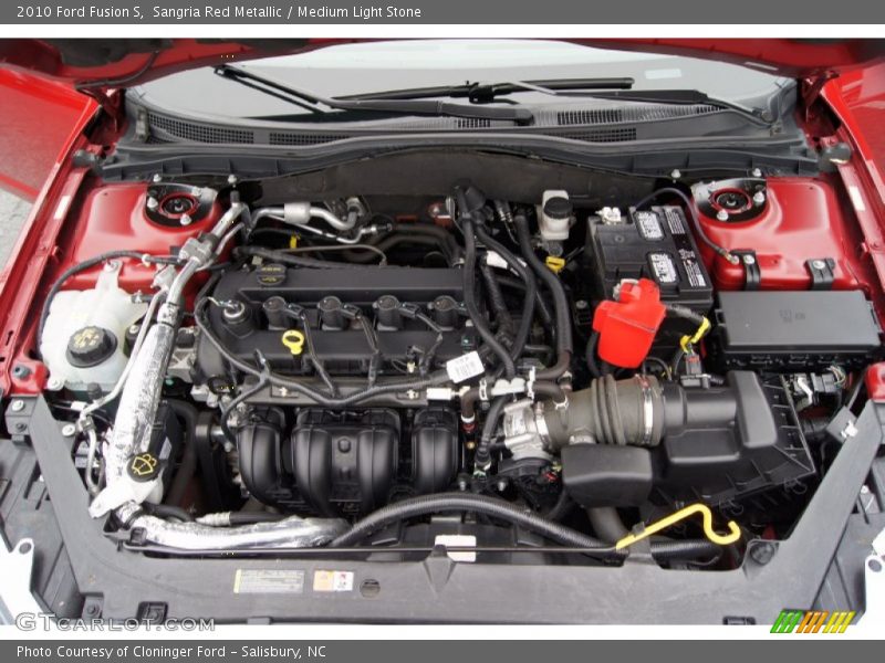 Sangria Red Metallic / Medium Light Stone 2010 Ford Fusion S