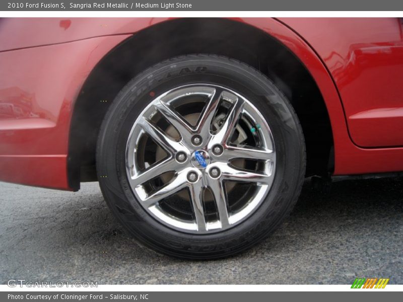 Sangria Red Metallic / Medium Light Stone 2010 Ford Fusion S