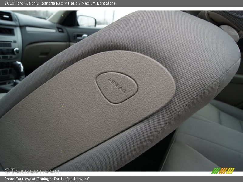 Sangria Red Metallic / Medium Light Stone 2010 Ford Fusion S