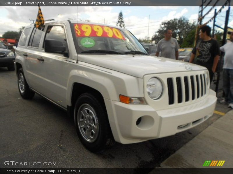 Stone White / Dark Slate Gray/Medium Slate Gray 2009 Jeep Patriot Sport