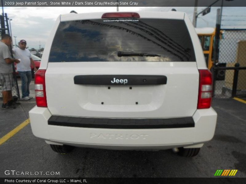 Stone White / Dark Slate Gray/Medium Slate Gray 2009 Jeep Patriot Sport