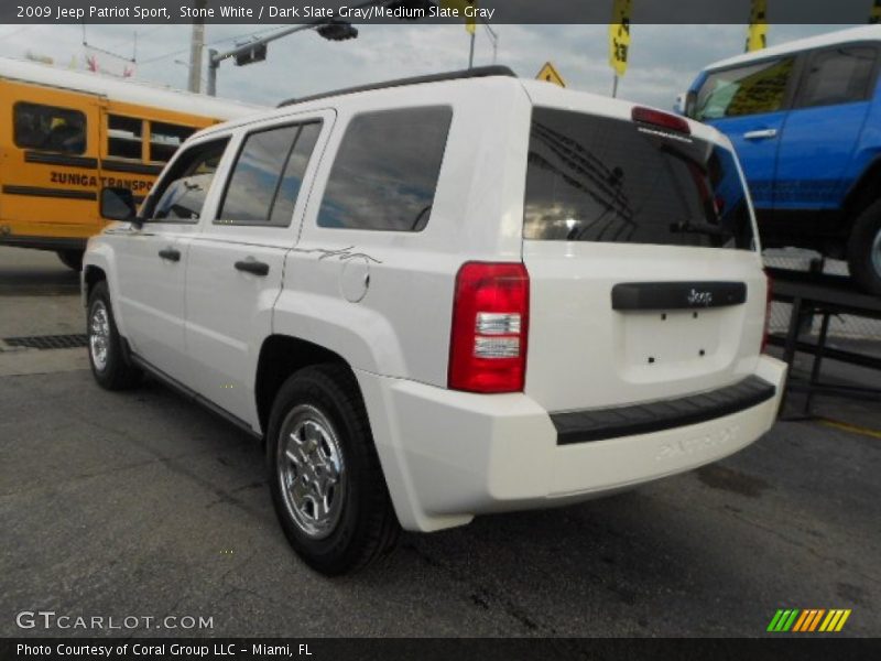 Stone White / Dark Slate Gray/Medium Slate Gray 2009 Jeep Patriot Sport