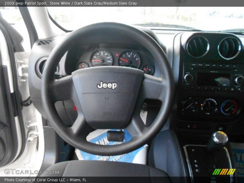 Stone White / Dark Slate Gray/Medium Slate Gray 2009 Jeep Patriot Sport