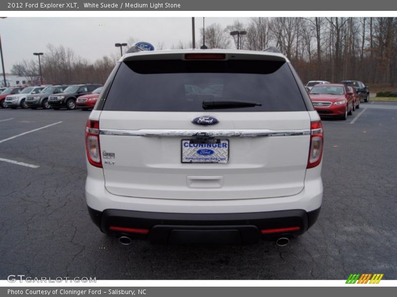 White Suede / Medium Light Stone 2012 Ford Explorer XLT