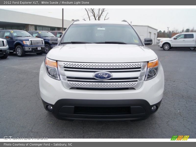 White Suede / Medium Light Stone 2012 Ford Explorer XLT