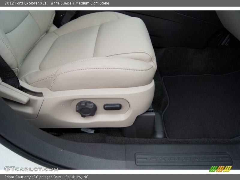 White Suede / Medium Light Stone 2012 Ford Explorer XLT