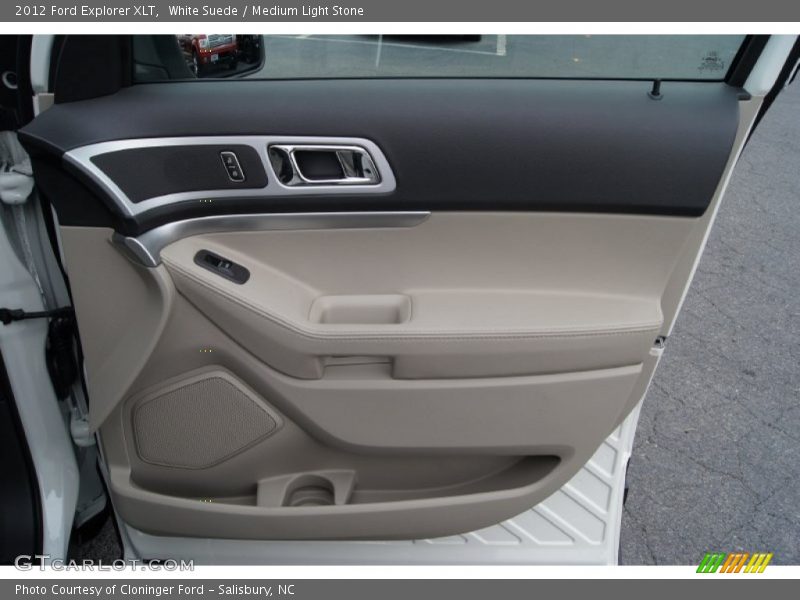 White Suede / Medium Light Stone 2012 Ford Explorer XLT