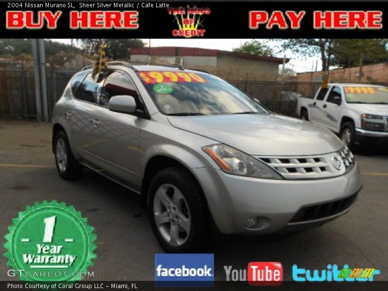 Sheer Silver Metallic / Cafe Latte 2004 Nissan Murano SL
