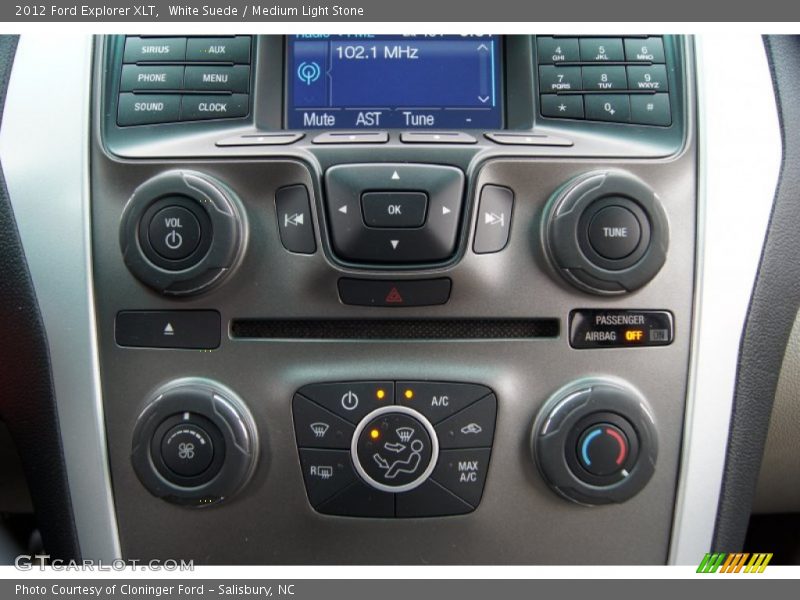 White Suede / Medium Light Stone 2012 Ford Explorer XLT