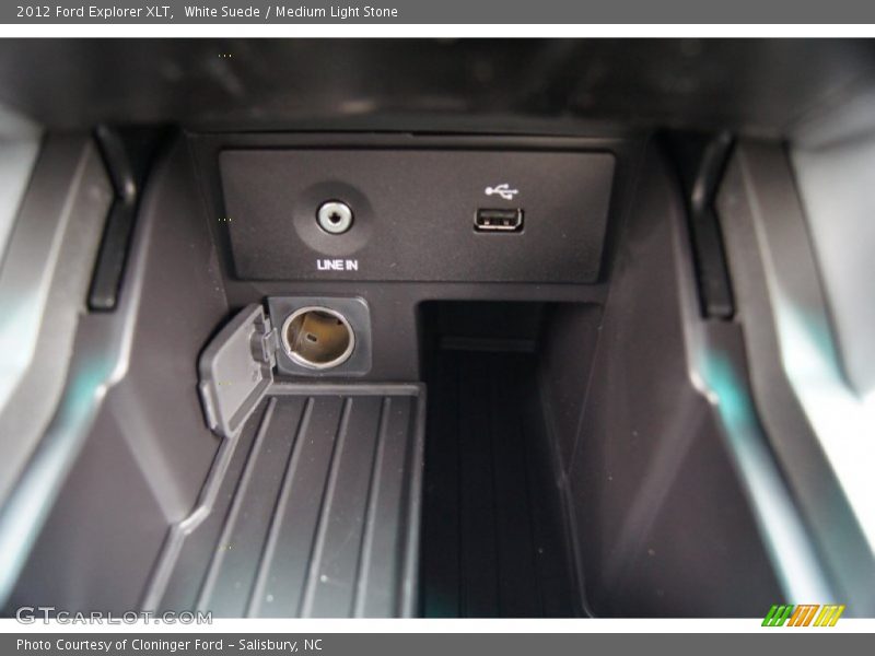 White Suede / Medium Light Stone 2012 Ford Explorer XLT