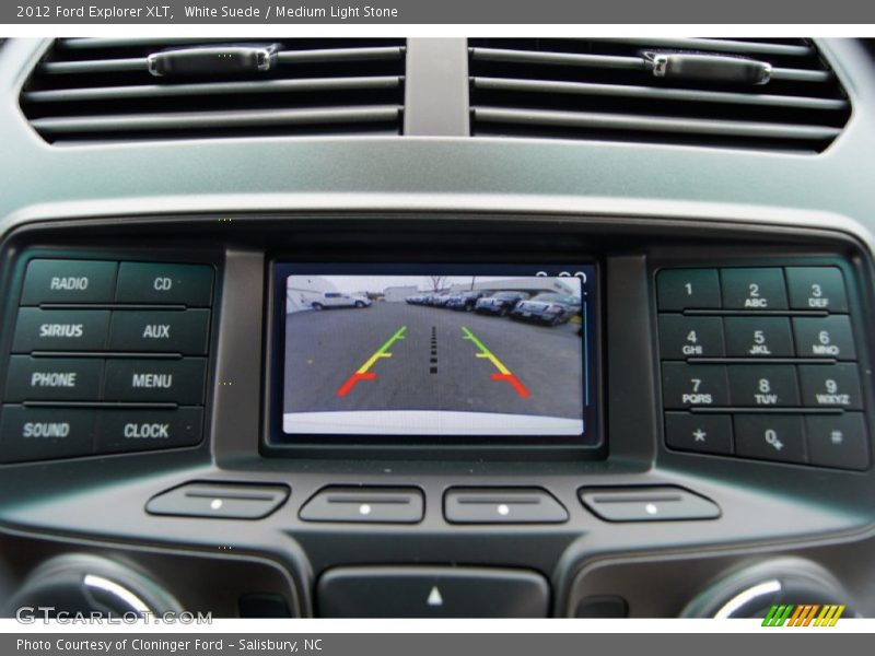 White Suede / Medium Light Stone 2012 Ford Explorer XLT