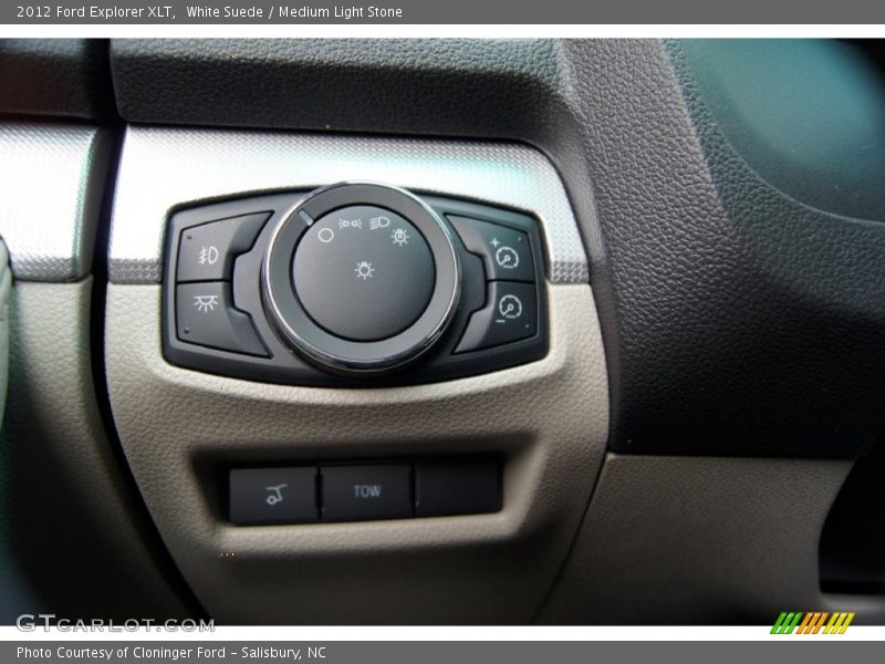 White Suede / Medium Light Stone 2012 Ford Explorer XLT