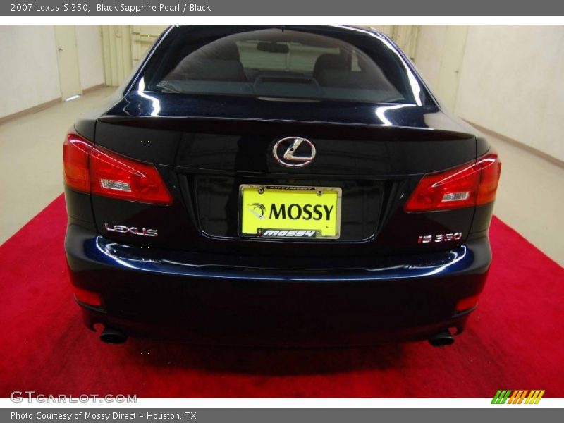 Black Sapphire Pearl / Black 2007 Lexus IS 350