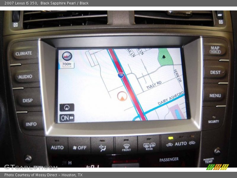 Black Sapphire Pearl / Black 2007 Lexus IS 350