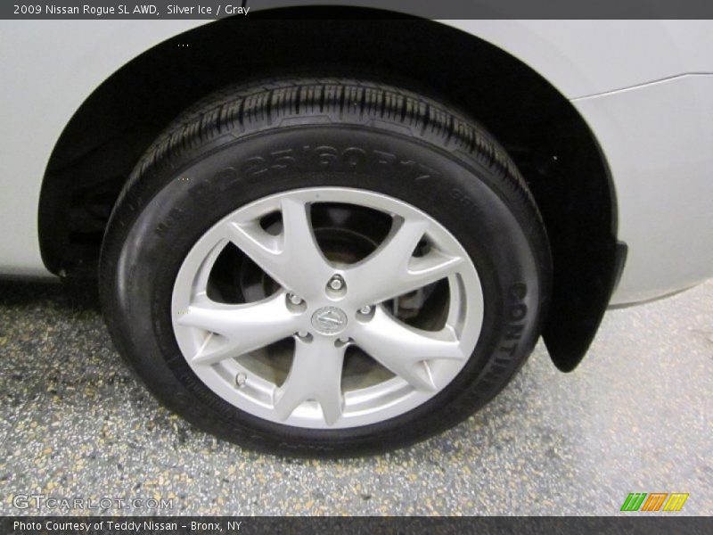 Silver Ice / Gray 2009 Nissan Rogue SL AWD