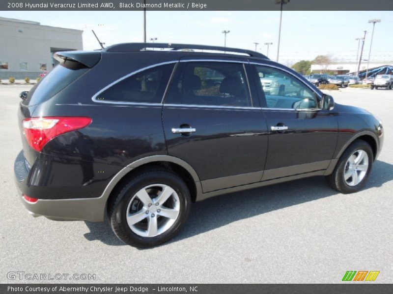 Black Diamond Metallic / Beige 2008 Hyundai Veracruz Limited AWD