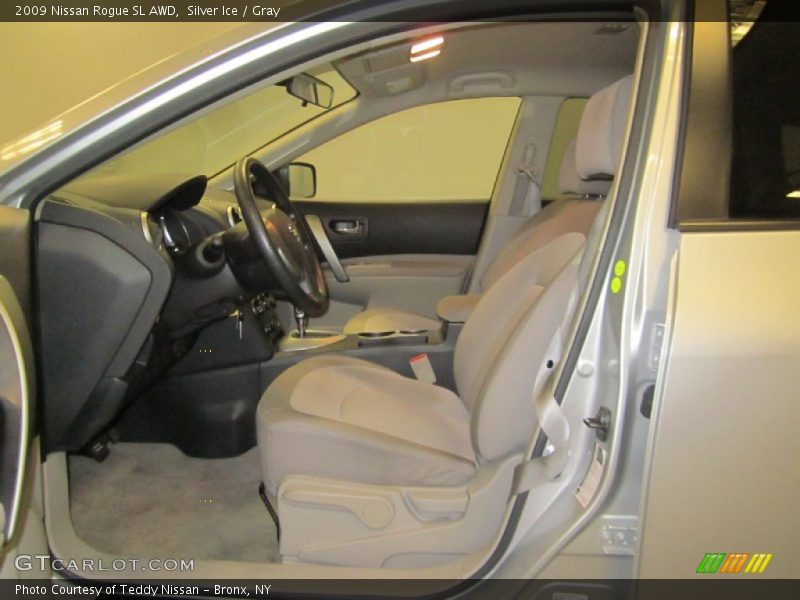 Silver Ice / Gray 2009 Nissan Rogue SL AWD