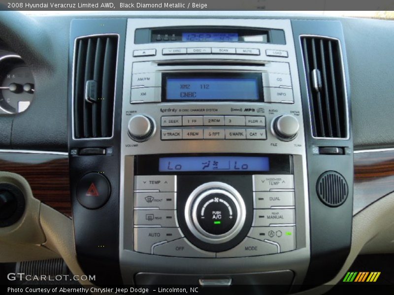Controls of 2008 Veracruz Limited AWD