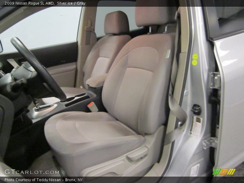 Silver Ice / Gray 2009 Nissan Rogue SL AWD