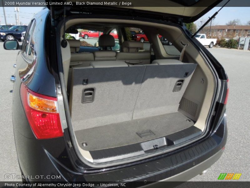  2008 Veracruz Limited AWD Trunk