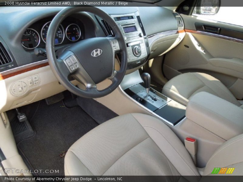 Beige Interior - 2008 Veracruz Limited AWD 